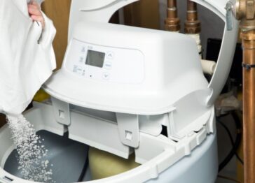 Maintaining water softener efficiency with regular salt refills