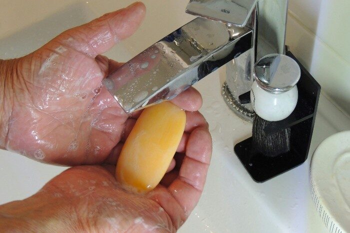 Soap lathering issue caused by hard water in Phoenix homes
