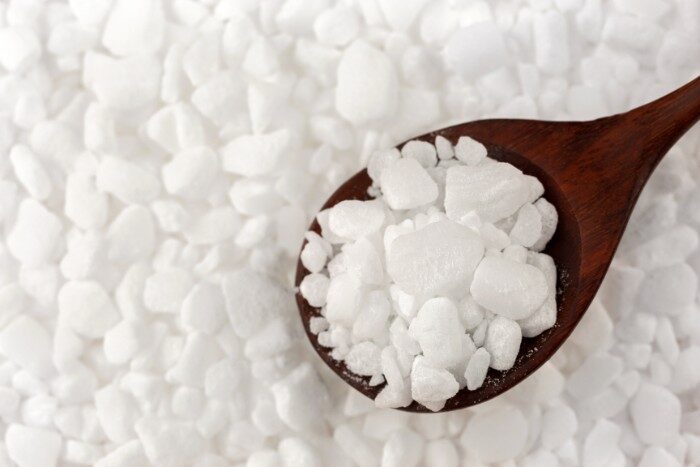 Close-up of salt for water softeners enhancing Phoenix water quality