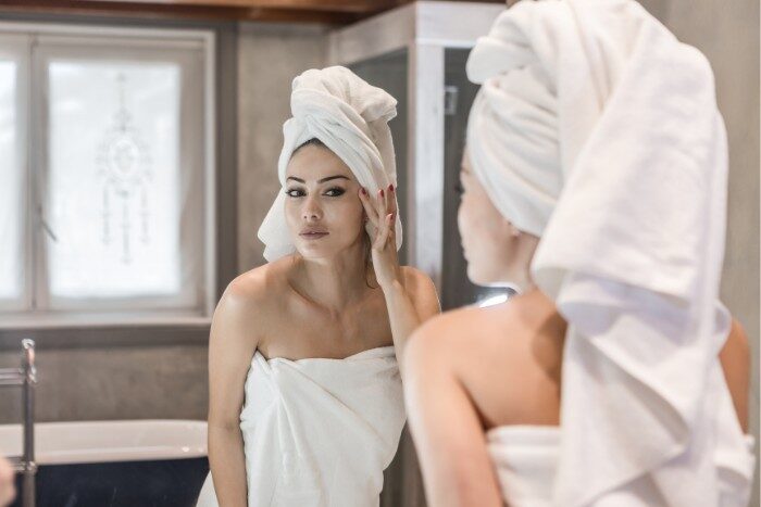 Healthy skin results from using soft water daily