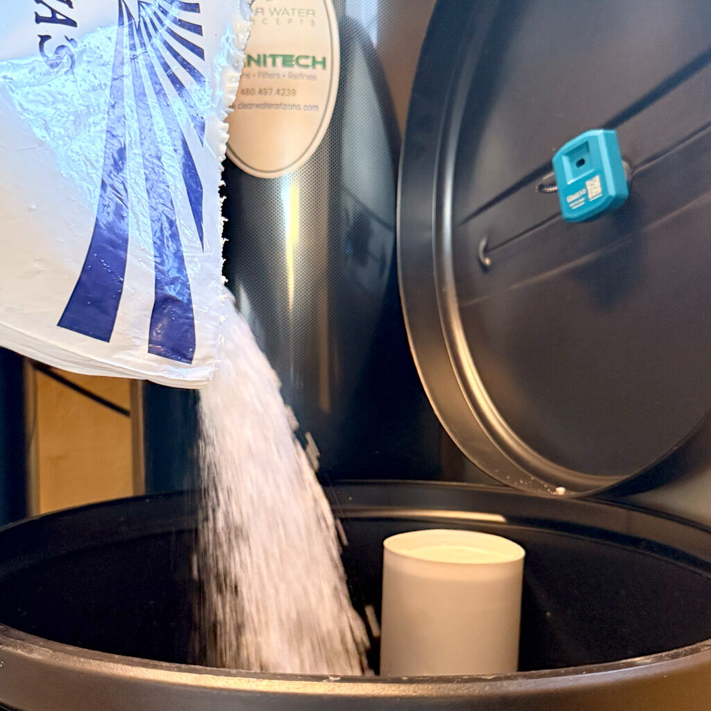 Commercial reverse osmosis water treatment system installed in an industrial facility