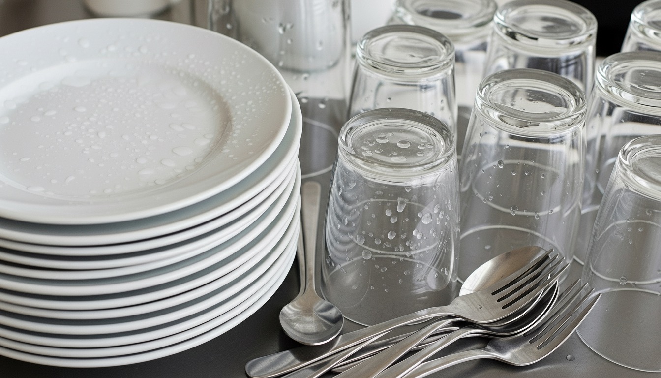 hard water dishes
