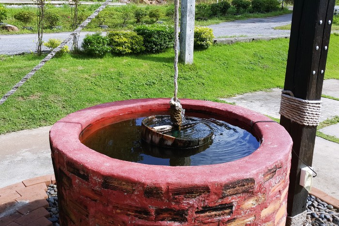 Untreated Arizona well water source requiring filtration and water softening