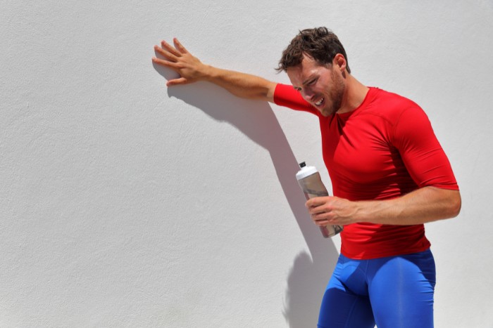 Man showing dehydration symptoms to illustrate the RO water dehydration myth