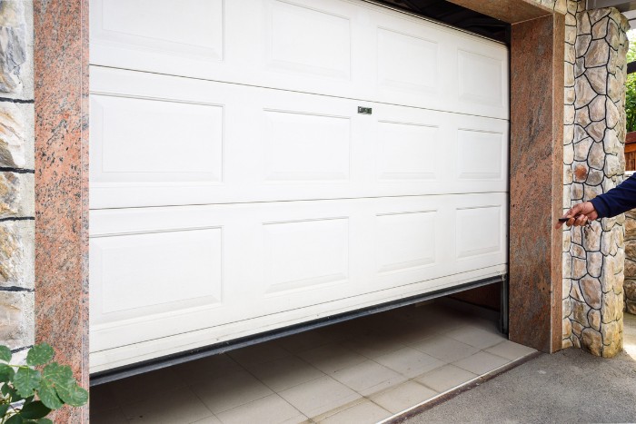 Arizona garage used for storing water softener salt supplies